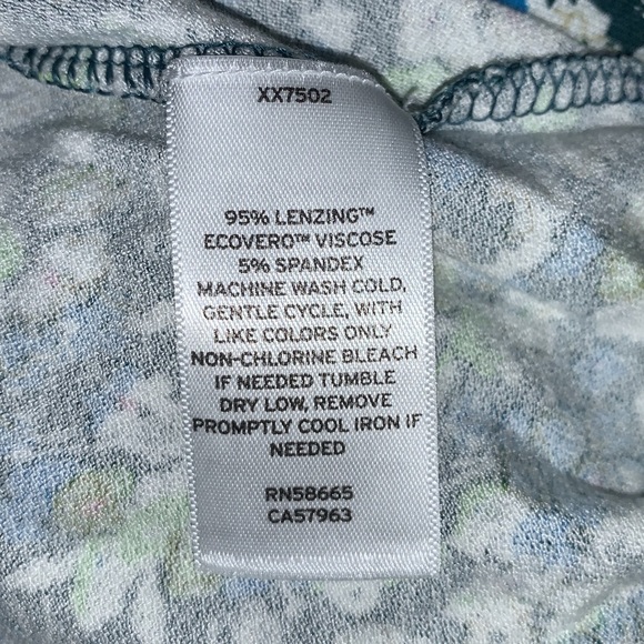 BP Green Moss Hannah Kate Floral Print Dress XS - Picture 6 of 9